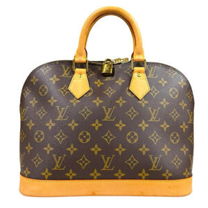 LOUIS VUITTON Authentic Brown Monogram Canvas Alma Bag